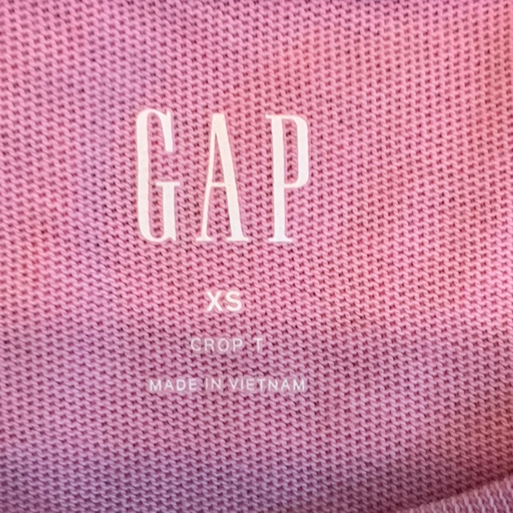 Gap Pink Cotton Crop Tee - Picture 9 of 12
